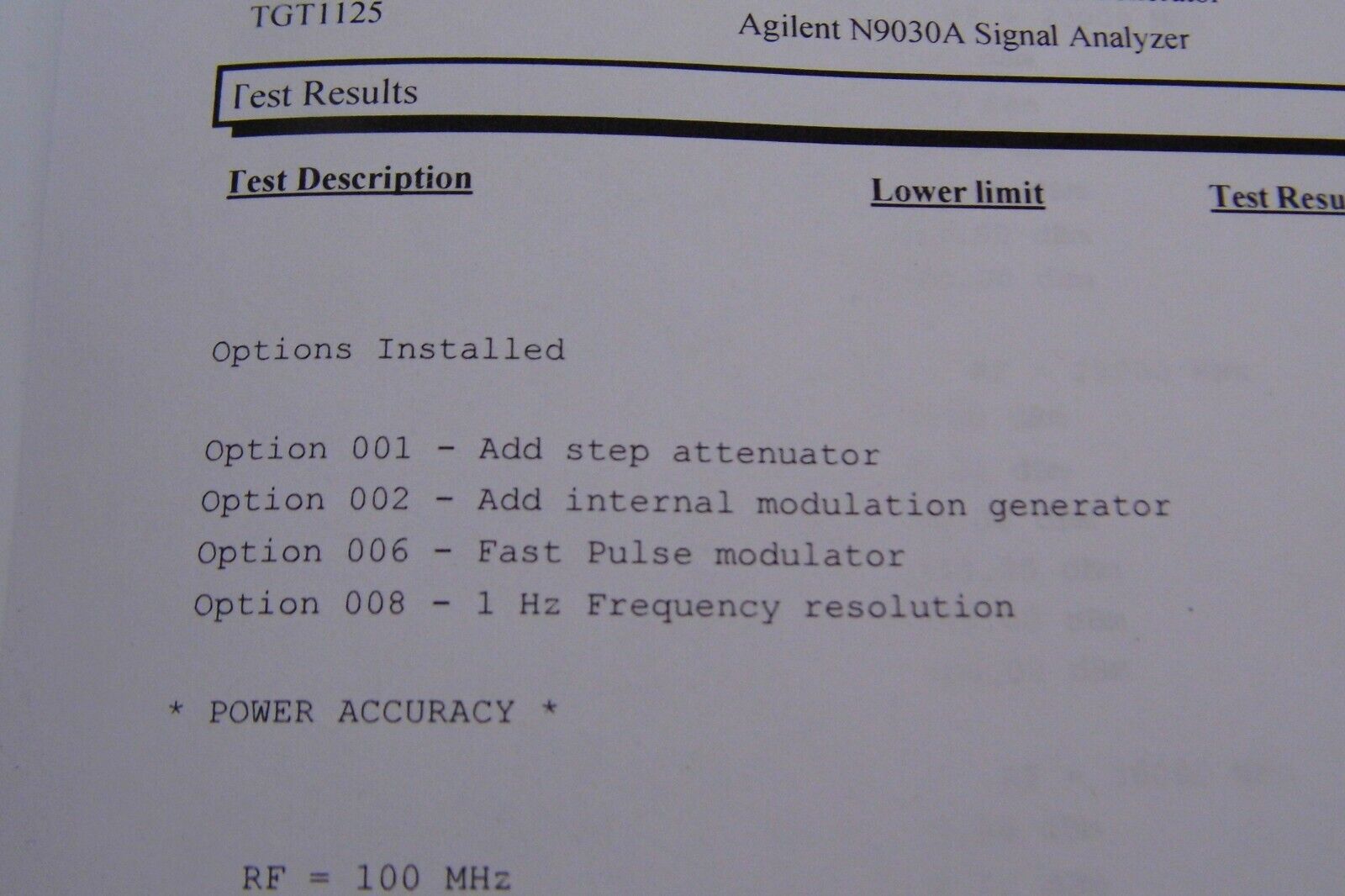 Agilent HP 83650B 001/002/006/008/ cal & data, 10Mhz-50Ghz synth.sweep generator Agilent HP 83650B 001/002/006/008/ cal & data, 10Mhz-50Ghz synth.sweep generator
